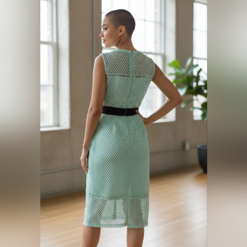 New York and Company Green Midi Dress Size 8 - Picture 2 of 5